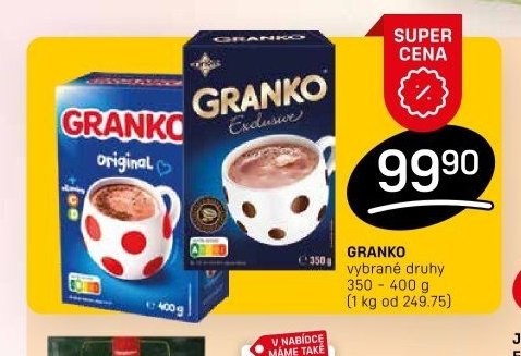 GRANKO vybrané druhy