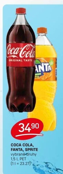 COCA COLA, FANTA, SPRITE