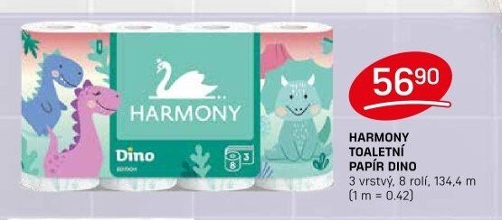 HARMONY TOALETNÍ PAPÍR DINO
