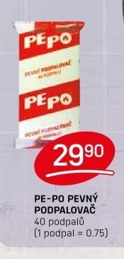 PE-PO PEVNÝ PODPALOVAČ