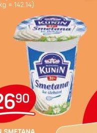 Kunín smetana ke šlehání
