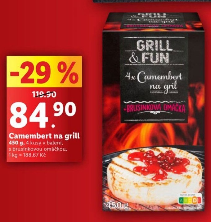Camembert na grill