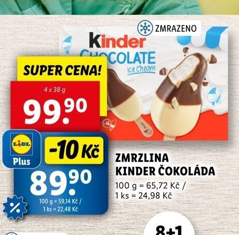 Zmrzlina Kinder Čokoláda