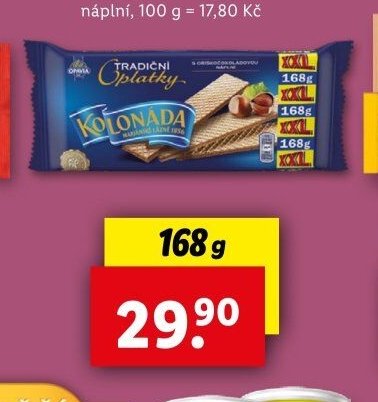 Oplatky Kolonáda