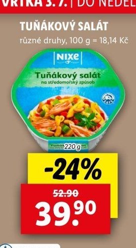 Nixe Tuňákový salát