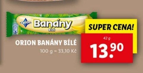 Orion Banány bílé
