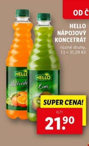 Hello nápojový koncentrát