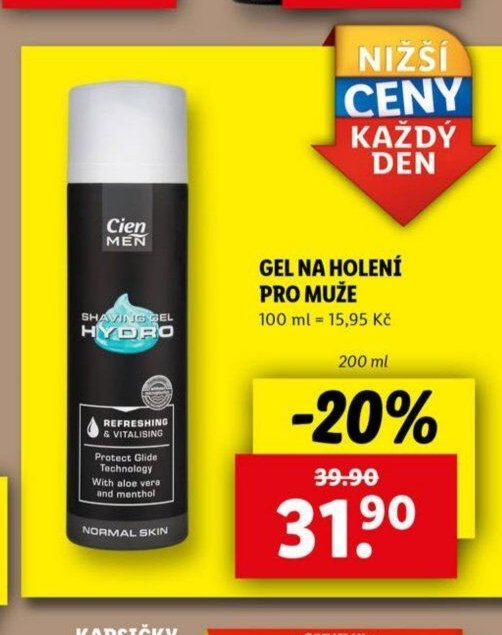 Cien Men Gel na holení pro muže