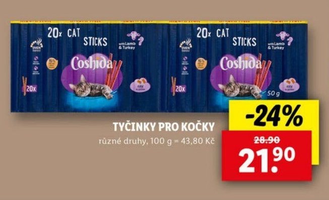 Coshida tyčinky pro kočky