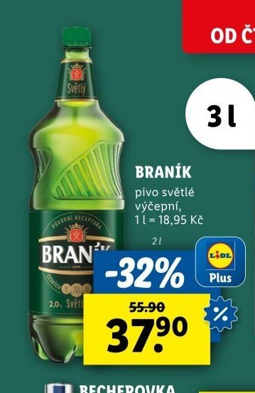 Braník pivo světlé výčepní