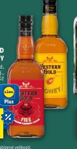 Western Gold Bourbon Whiskey skořice/med