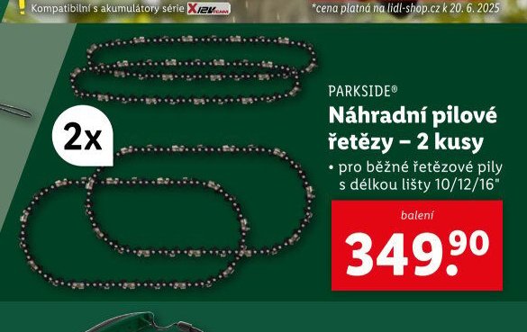 PARKSIDE Náhradní pilové řetězy - 2 kusy