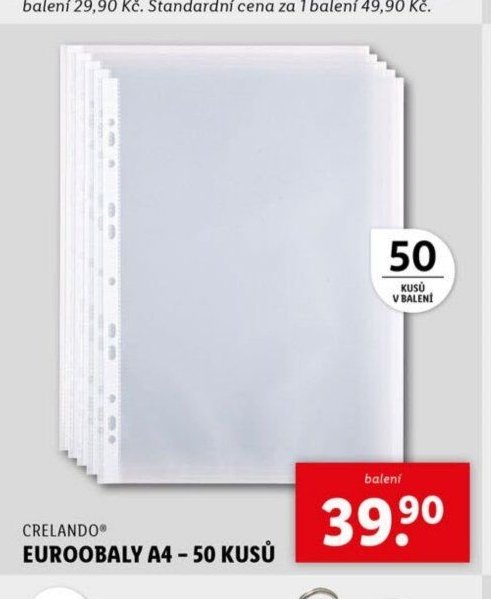 Crelando euroobaly A4