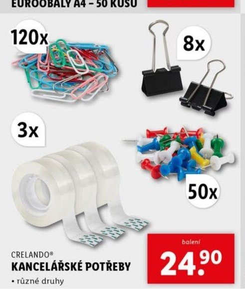 Crelando kancelářské potřeby