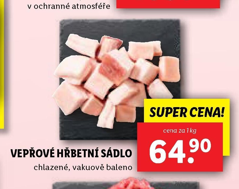 VEPŘOVÉ HŘBETNÍ SÁDLO