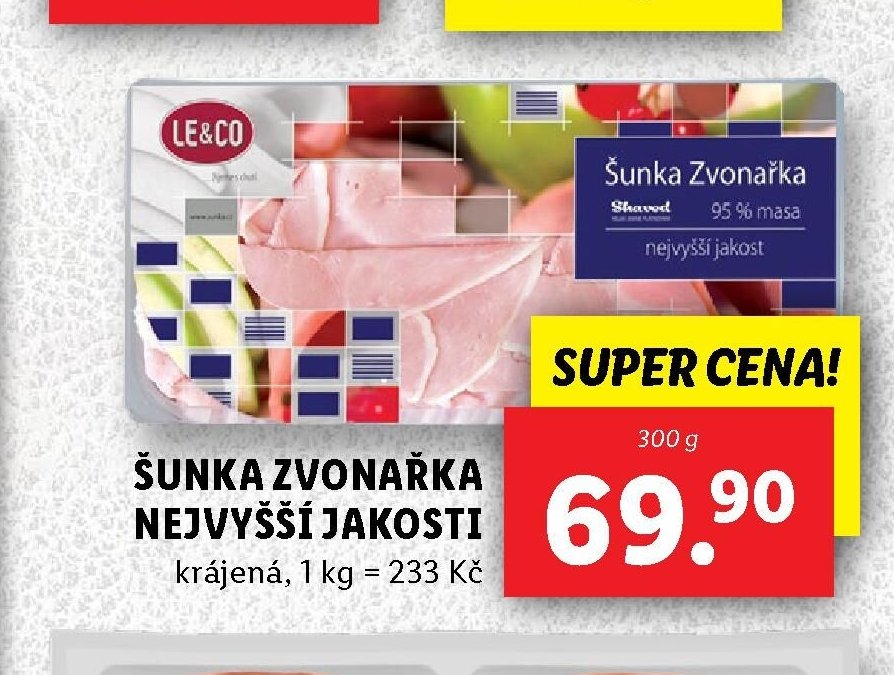 Šunka Zvonařka nejvyšší jakosti