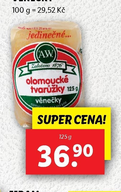 Olomoucké tvarůžky věnečky
