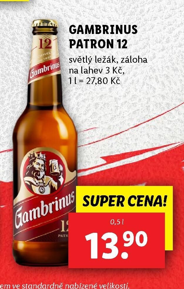 GAMBRINUS PATRON 12