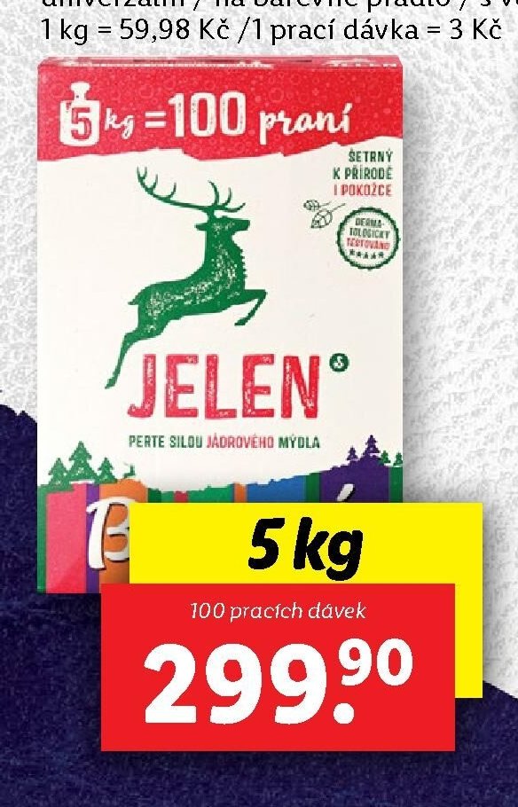 Jelen mýdlový prášek