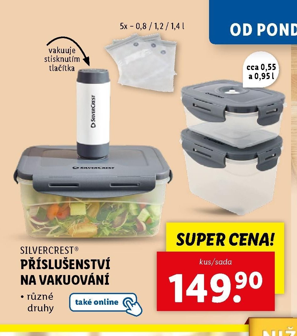 Silvercrest příslušenství na vakuování