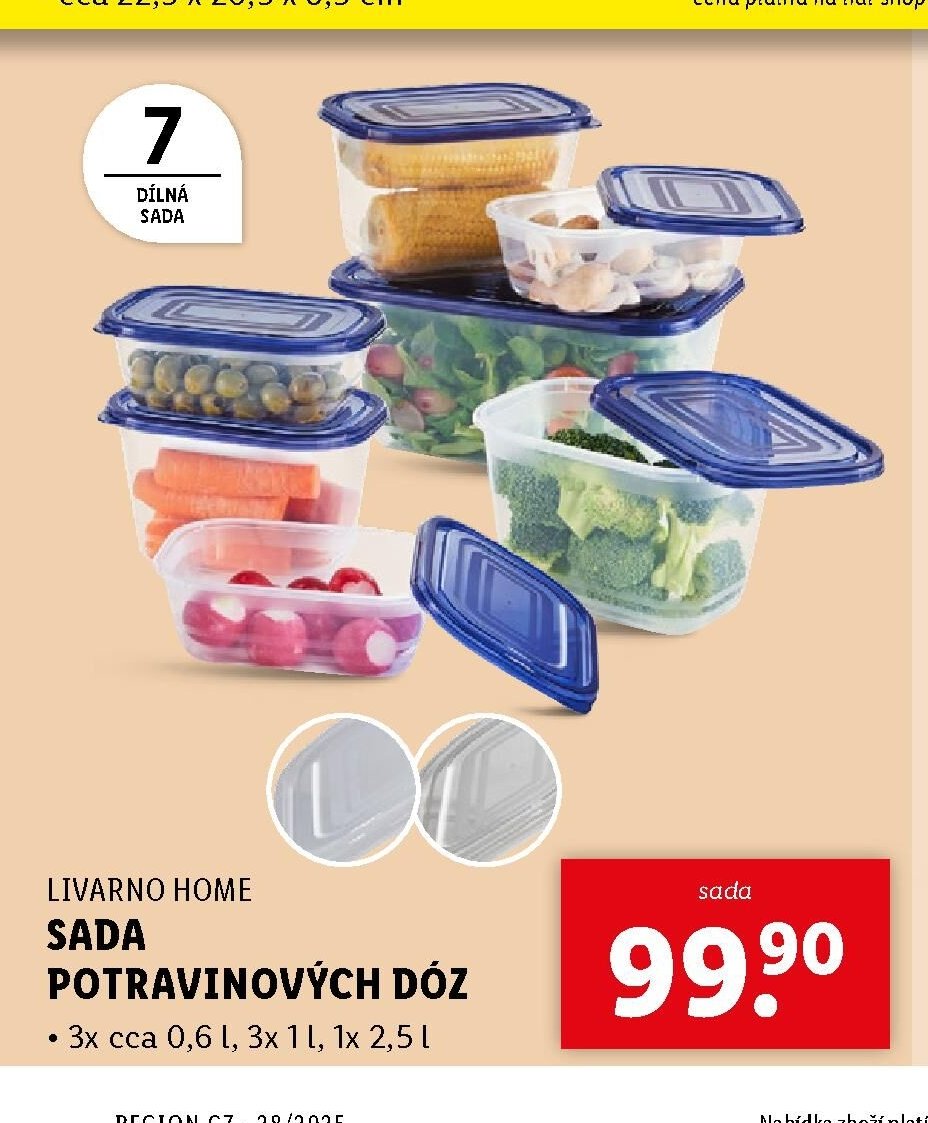 Livarno Home sada potravinových dóz
