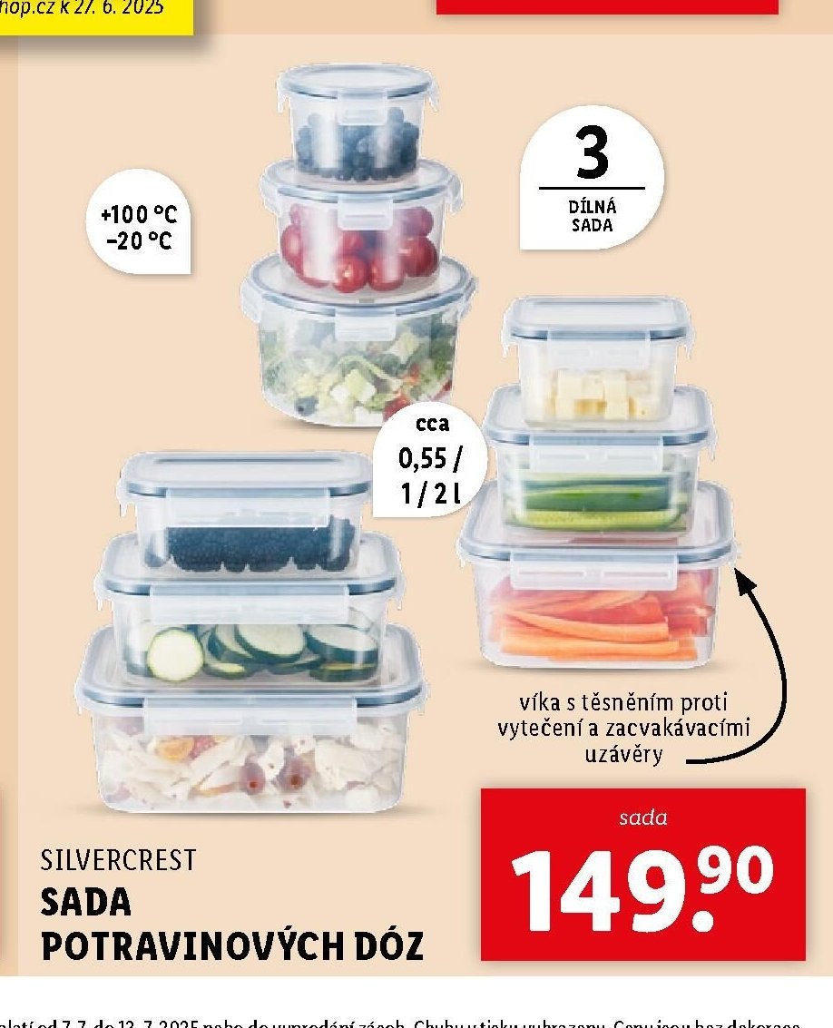Silvercrest sada potravinových dóz