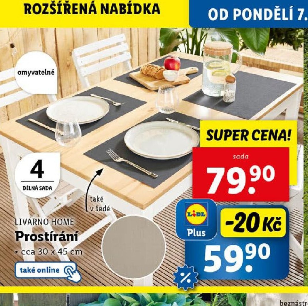 LIVARNO HOME Prostírání