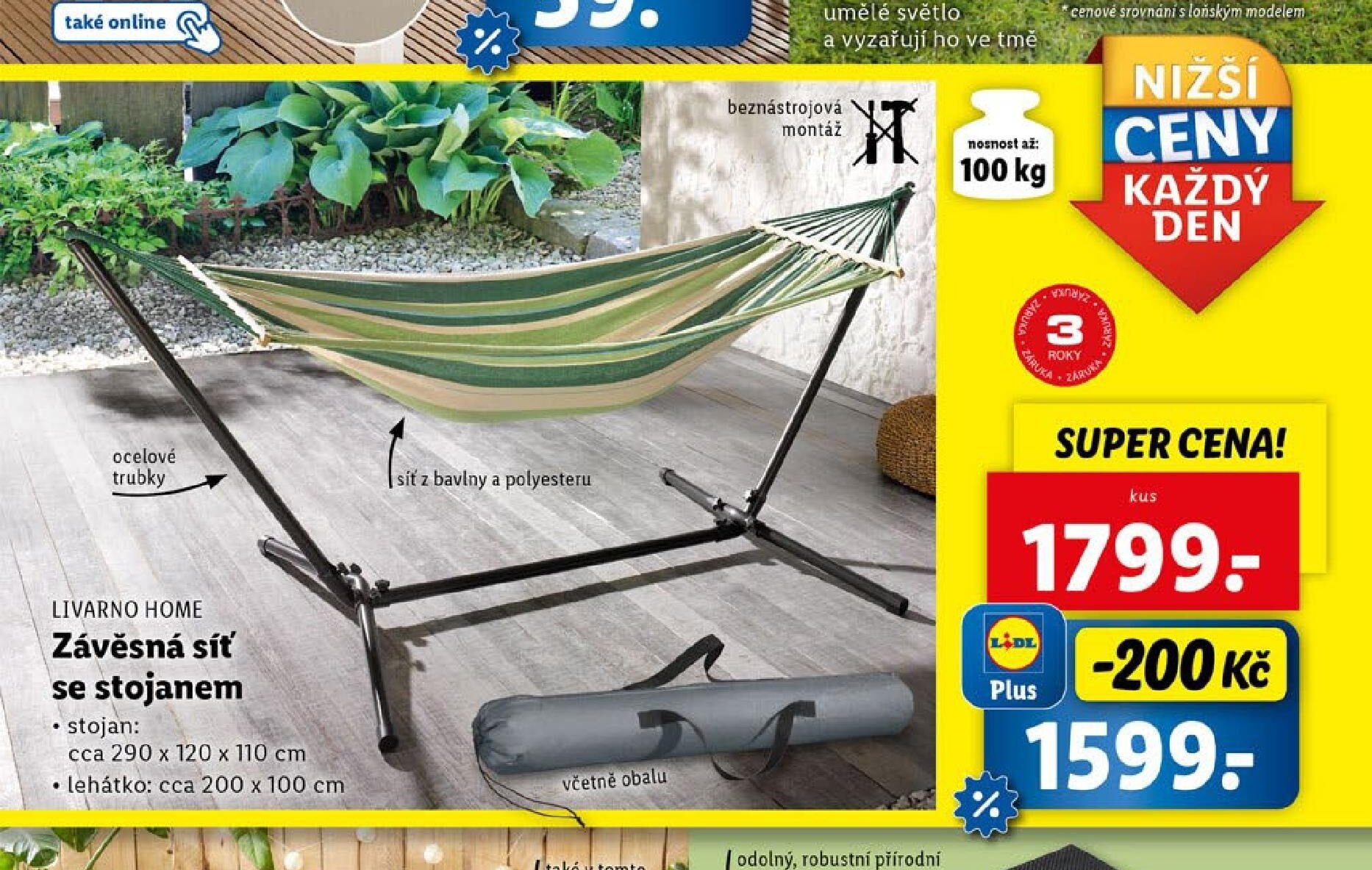 LIVARNO HOME Závěsná síť se stojanem