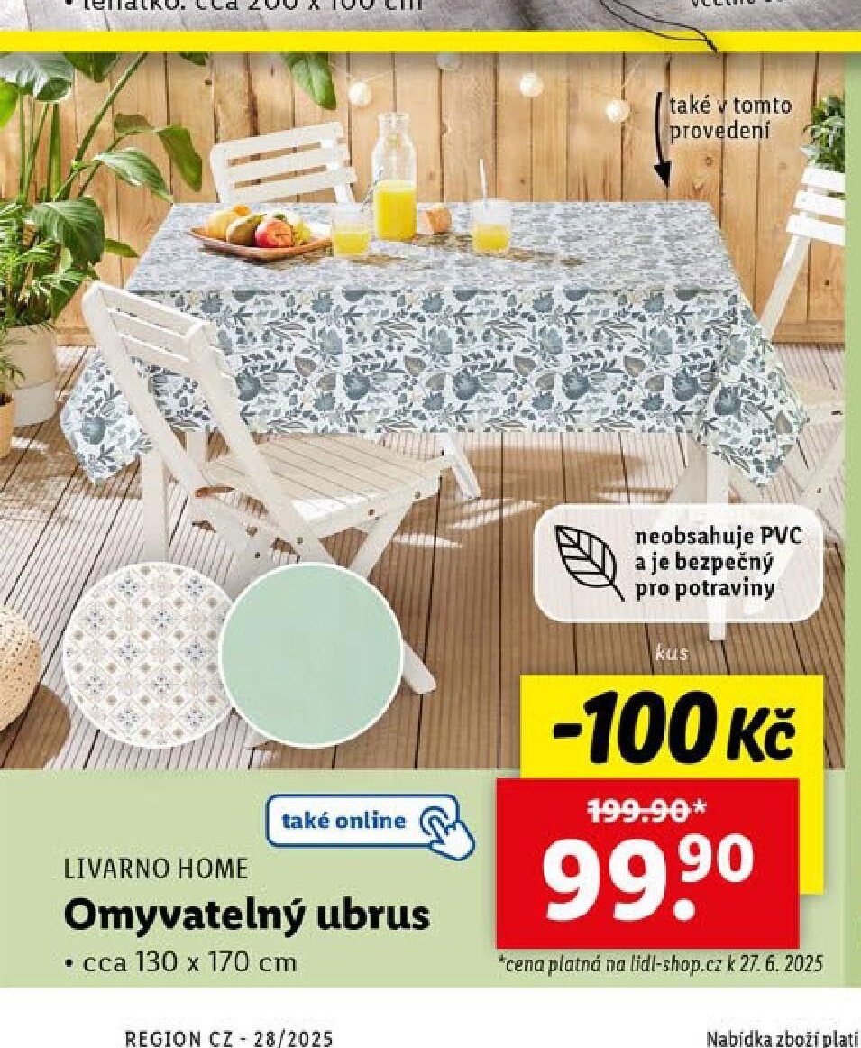 LIVARNO HOME Omyvatelný ubrus