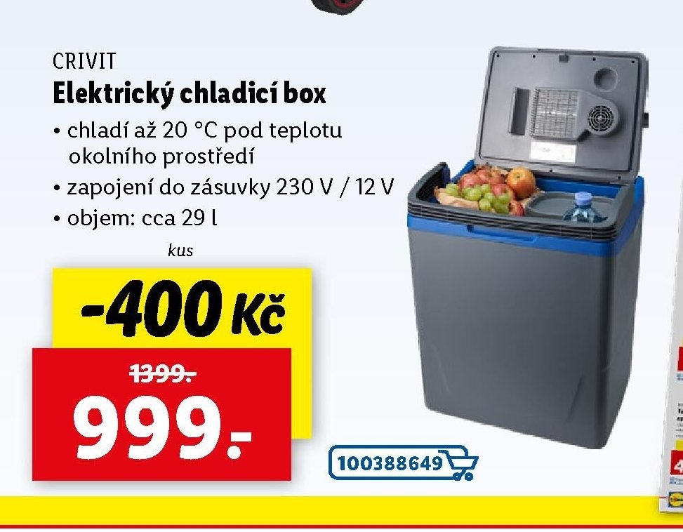 CRIVIT Elektrický chladicí box