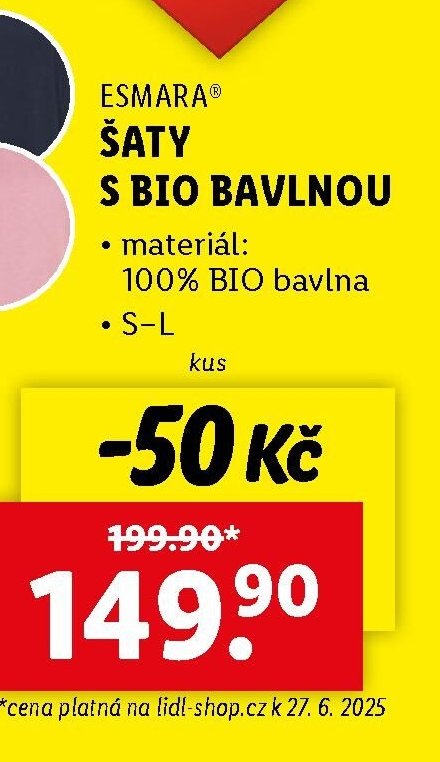 Esmara® šaty s bio bavlnou