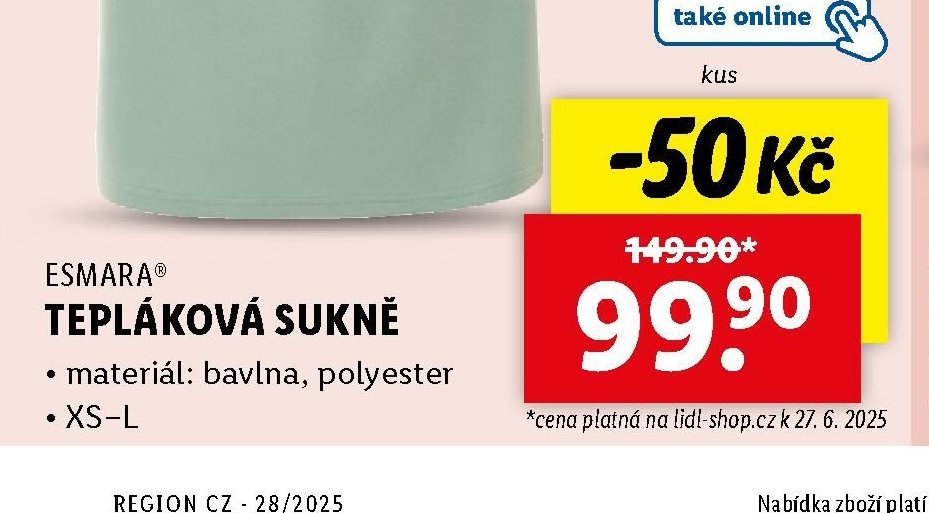 Esmara® tepláková sukně