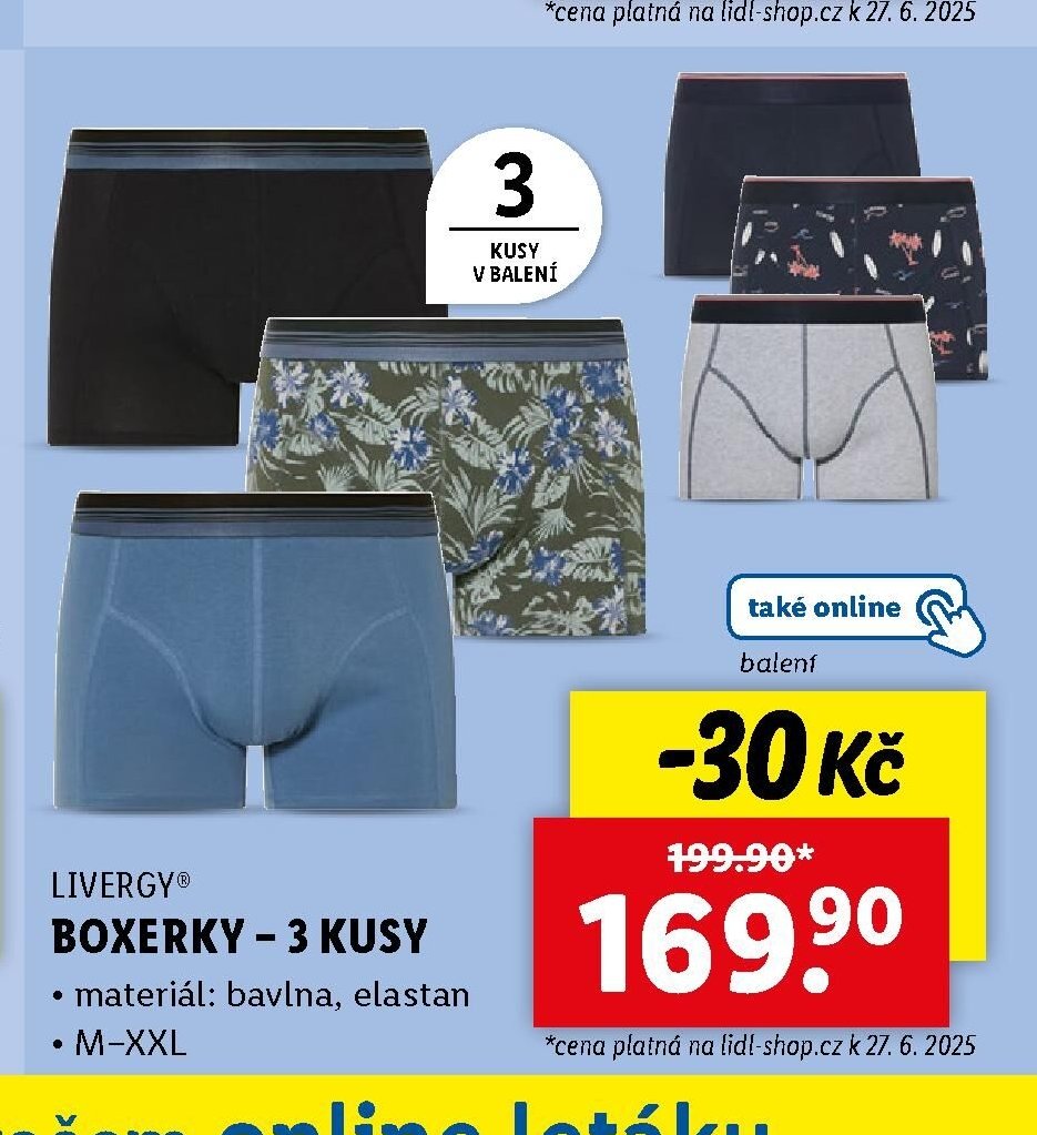 LIVERGY BOXERKY – 3 KUSY