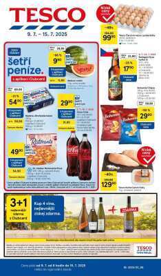 aktuální leták Tesco 9.7.2025-15.7.2025