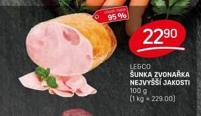 LE&CO ŠUNKA ZVONAŘKA NEJVYŠŠÍ JAKOSTI