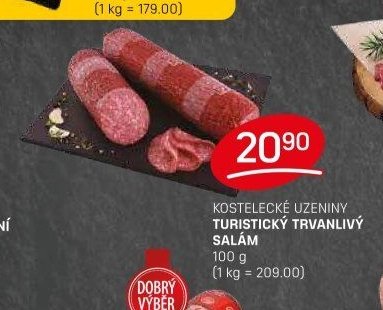 KOSTELECKÉ UZENINY TURISTICKÝ TRVANLIVÝ SALÁM