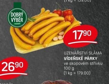 UZENÁŘSTVÍ SLÁMA VÍDEŇSKÉ PÁRKY