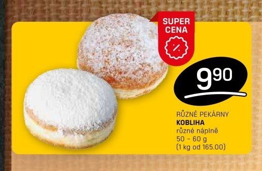 Různé pekárny kobliha