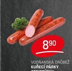 Vodňanská drůbež kuřecí párky striptýzky