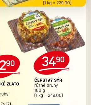 ČERSTVÝ SÝR různé druhy