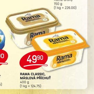 RAMA CLASSIC, MÁSLOVÁ PŘÍCHUŤ