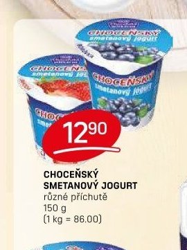 Choceňský smetanový jogurt