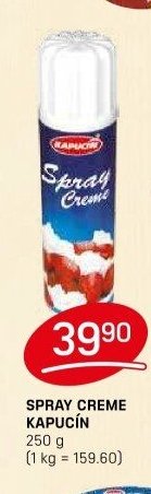 Spray Creme Kapucín