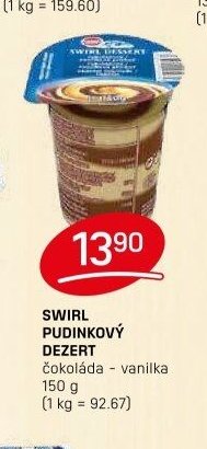Swirl pudinkový dezert