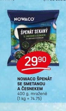 NOWACO ŠPENÁT SE SMETANOU A ČESNEKEM