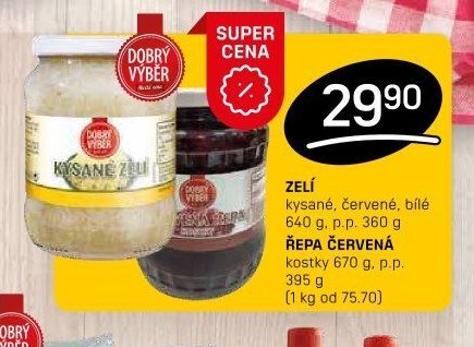 ZELÍ, ŘEPA ČERVENÁ