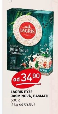 LAGRIS RÝŽE JASMÍNOVÁ, BASMATI