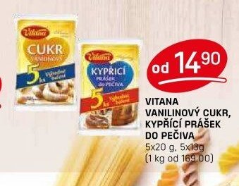 VITANA VANILKOVÝ CUKR, KYPŘÍCÍ PRÁŠEK