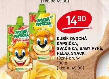 KUBÍK OVOCNÁ KAPSIČKA, RELAX SNACK