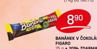 BANÁNEK V ČOKOLÁDĚ FIGARO 25 g + 20% ZDARMA